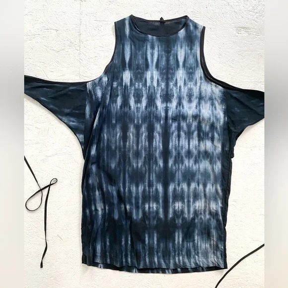 UZI NYC Hand Dyed Wrap Dress - Picture 4 of 7